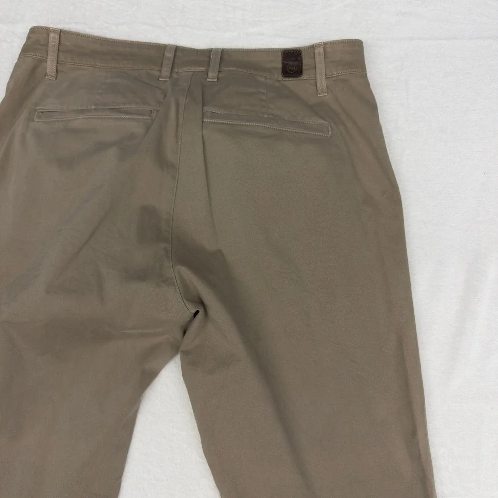 AG Adriano Goldschmied Pants Mens 34x30 Lux Khaki Canvas Tan Chino Casual